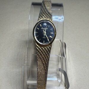 Vintage Gruen Precision Gold & Black Women's Watch